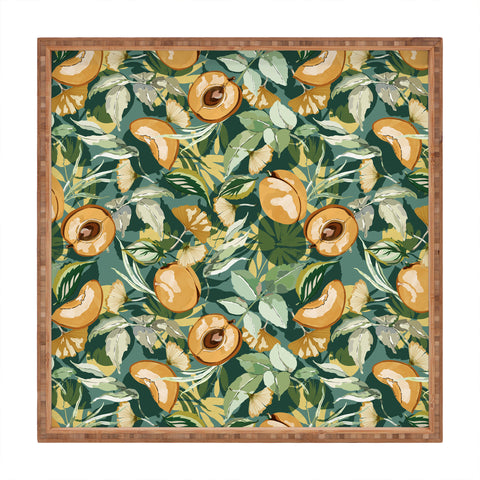 Marta Barragan Camarasa Succulent fruit of nature 22 Square Tray