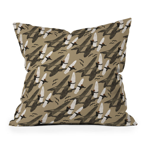 Marta Barragan Camarasa Sun sea and surf Outdoor Throw Pillow