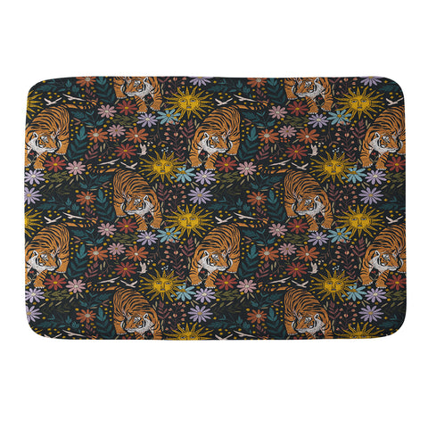 Marta Barragan Camarasa Sunlit Tiger Haven Memory Foam Bath Mat