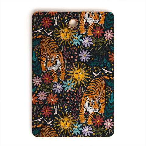 Marta Barragan Camarasa Sunlit Tiger Haven Cutting Board Rectangle