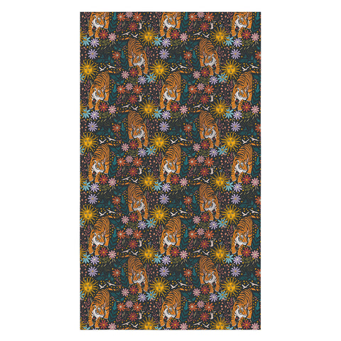 Marta Barragan Camarasa Sunlit Tiger Haven Tablecloth