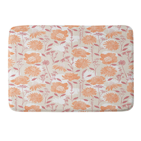 Marta Barragan Camarasa Sweet botanical garden PF Memory Foam Bath Mat