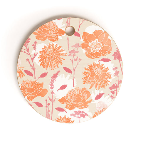 Marta Barragan Camarasa Sweet botanical garden PF Cutting Board Round