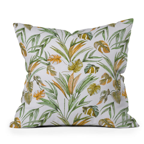 Marta Barragan Camarasa Sweet tropical botany Outdoor Throw Pillow