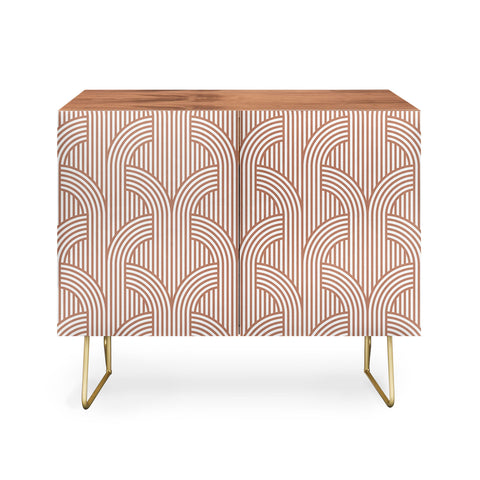 Marta Barragan Camarasa Terracotta retro lines Credenza