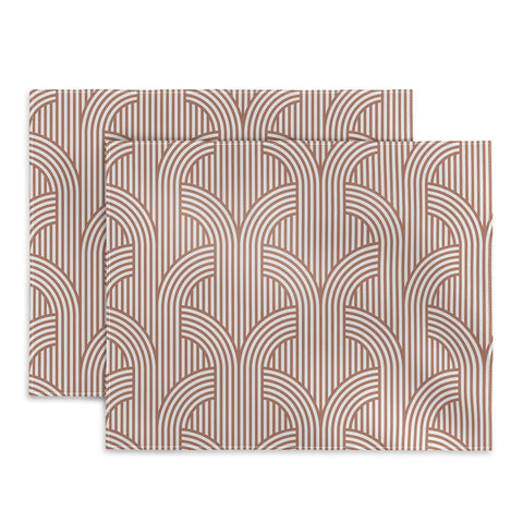 Marta Barragan Camarasa Terracotta retro lines Placemat