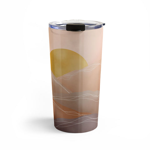 Marta Barragan Camarasa Terracotta sunrise I Travel Mug