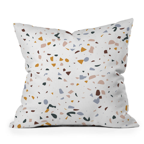 Marta Barragan Camarasa Terrazzo Simple Forms Outdoor Throw Pillow