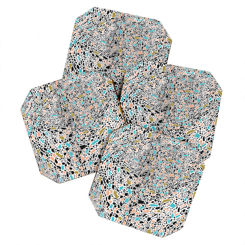 Marta Barragan Camarasa Terrazzo waves Coaster Set