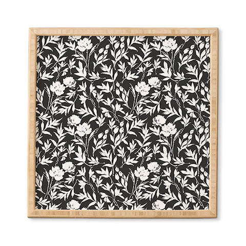 Marta Barragan Camarasa The black and white garden APD Framed Wall Art