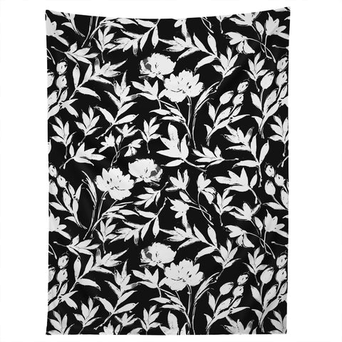 Marta Barragan Camarasa The black and white garden APD Tapestry