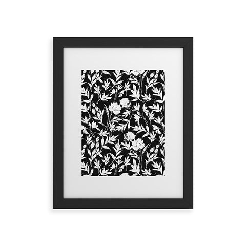 Marta Barragan Camarasa The black and white garden APD Framed Art Print