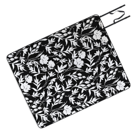 Marta Barragan Camarasa The black and white garden APD Picnic Blanket