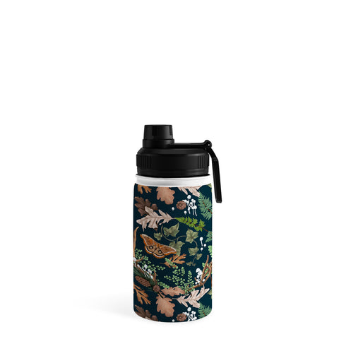 Marta Barragan Camarasa The dark and leafy forest Water Bottle