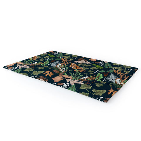 Marta Barragan Camarasa The dark and leafy forest Area Rug