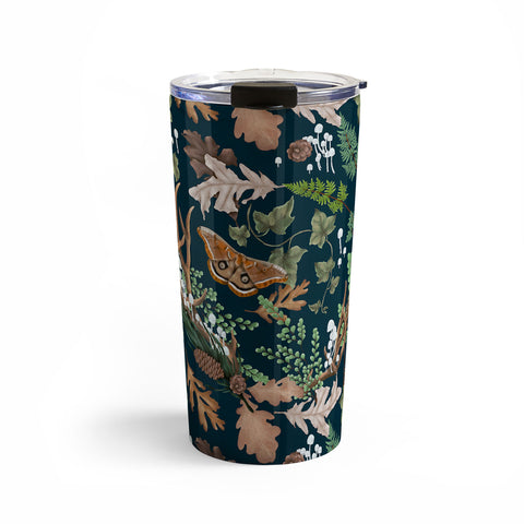 Marta Barragan Camarasa The dark and leafy forest Travel Mug