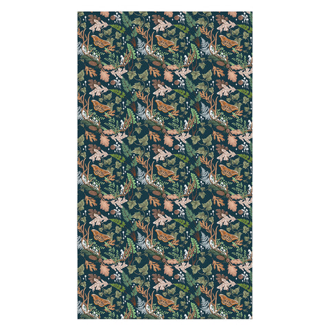 Marta Barragan Camarasa The dark and leafy forest Tablecloth