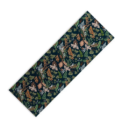 Marta Barragan Camarasa The dark and leafy forest Yoga Mat