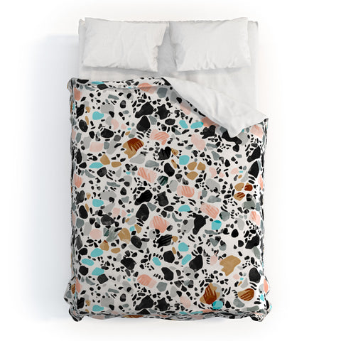 Marta Barragan Camarasa The hands of terrazzo Duvet Cover