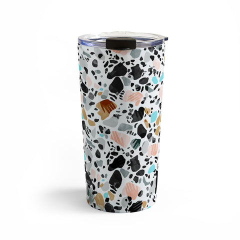 Marta Barragan Camarasa The hands of terrazzo Travel Mug