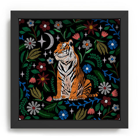 Marta Barragan Camarasa Tiger Blooming Night Recessed Framing Square
