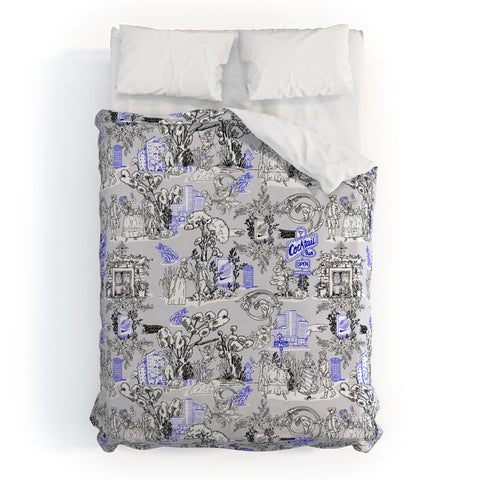 Marta Barragan Camarasa Toile de Jouy Between eras 02 Duvet Cover