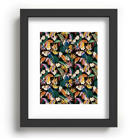 Marta Barragan Camarasa Toucans colorful dark jungle A Recessed Framing Rectangle