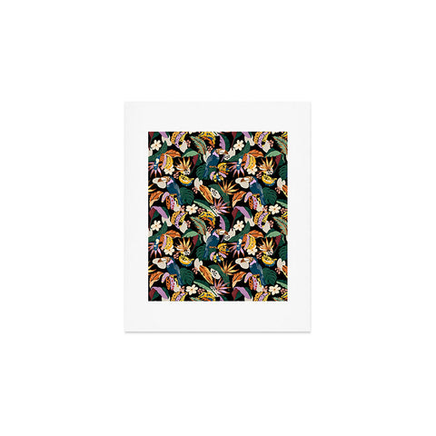 Marta Barragan Camarasa Toucans colorful dark jungle A Art Print