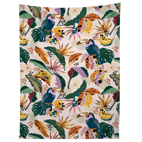 Marta Barragan Camarasa Toucans wild tropical nature Tapestry