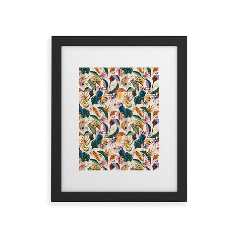 Marta Barragan Camarasa Toucans wild tropical nature Framed Art Print
