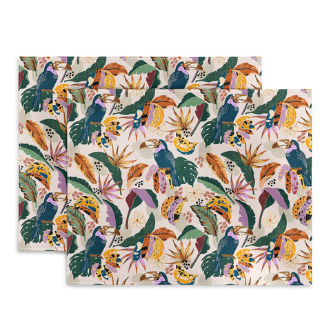Marta Barragan Camarasa Toucans wild tropical nature Placemat