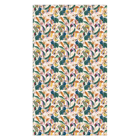 Marta Barragan Camarasa Toucans wild tropical nature Tablecloth