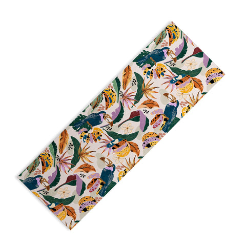 Marta Barragan Camarasa Toucans wild tropical nature Yoga Mat