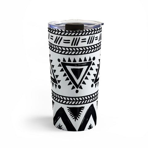 Marta Barragan Camarasa Tribal black and white Travel Mug
