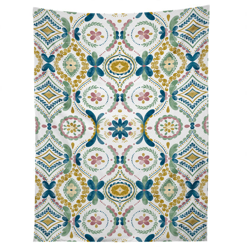 Marta Barragan Camarasa Tribal Mandala Essence Tapestry