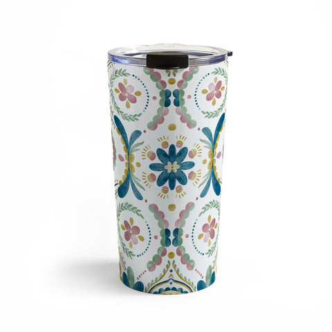Marta Barragan Camarasa Tribal Mandala Essence Travel Mug