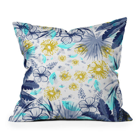 Marta Barragan Camarasa tropical forest Outdoor Throw Pillow