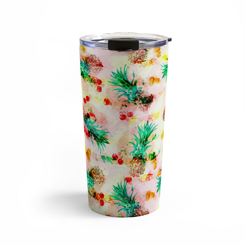 Marta Barragan Camarasa Tropical glitch Travel Mug
