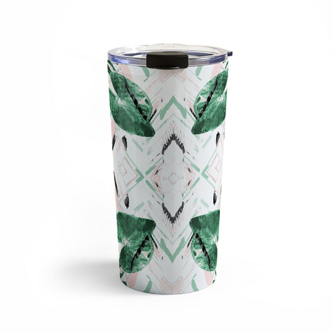 Marta Barragan Camarasa Tropical paint texture Travel Mug