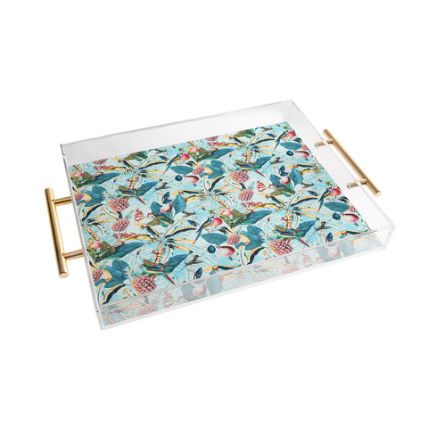 Marta Barragan Camarasa Tropical paradise 012 Acrylic Tray