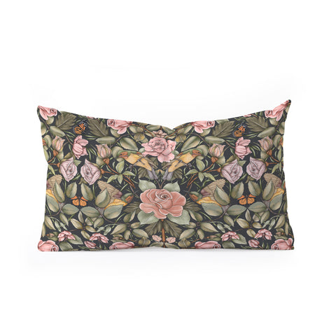Marta Barragan Camarasa Victorian Garden Beauty Oblong Throw Pillow