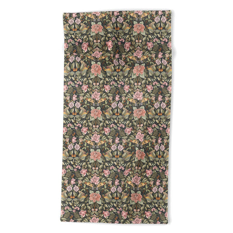 Marta Barragan Camarasa Victorian Garden Beauty Beach Towel