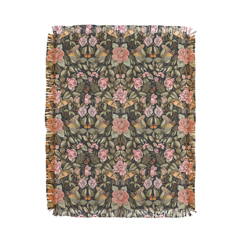 Marta Barragan Camarasa Victorian Garden Beauty Throw Blanket