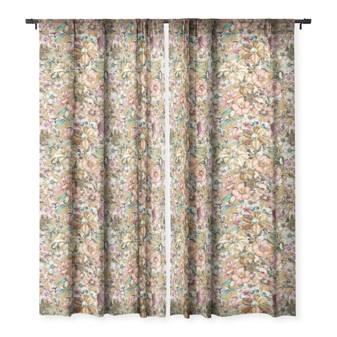 Marta Barragan Camarasa Vintage dramatic garden 01 Sheer Window Curtain