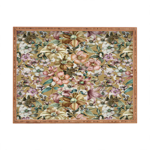 Marta Barragan Camarasa Vintage dramatic garden 01 Rectangular Tray