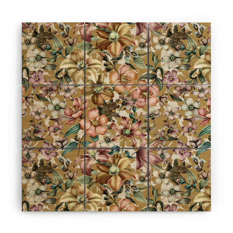 Marta Barragan Camarasa Vintage dramatic garden 01 Wood Wall Mural