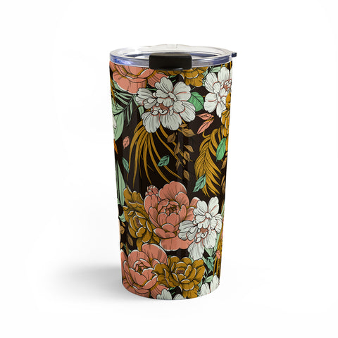 Marta Barragan Camarasa Vintage exotic flowery garden Travel Mug