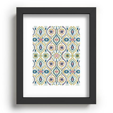 Marta Barragan Camarasa Vintage Floral Medley Deco Recessed Framing Rectangle