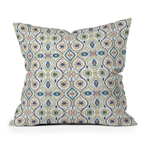 Marta Barragan Camarasa Vintage Floral Medley Deco Outdoor Throw Pillow