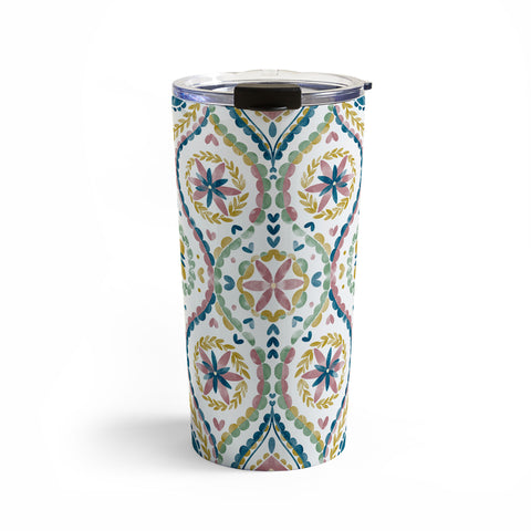 Marta Barragan Camarasa Vintage Floral Medley Deco Travel Mug